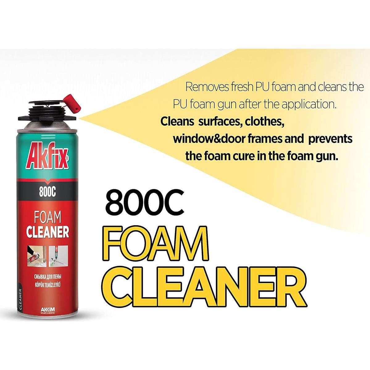 Limpiador de Espuma de Poliuretano Akfix 800C - 478 ml