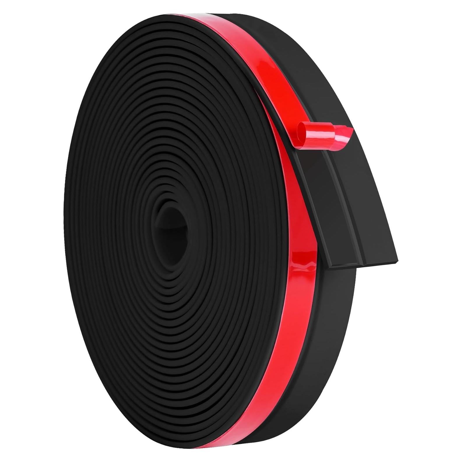 Tira de Sellado de Silicona ToLanbbt 2.54 cm x 6.1 m Negro