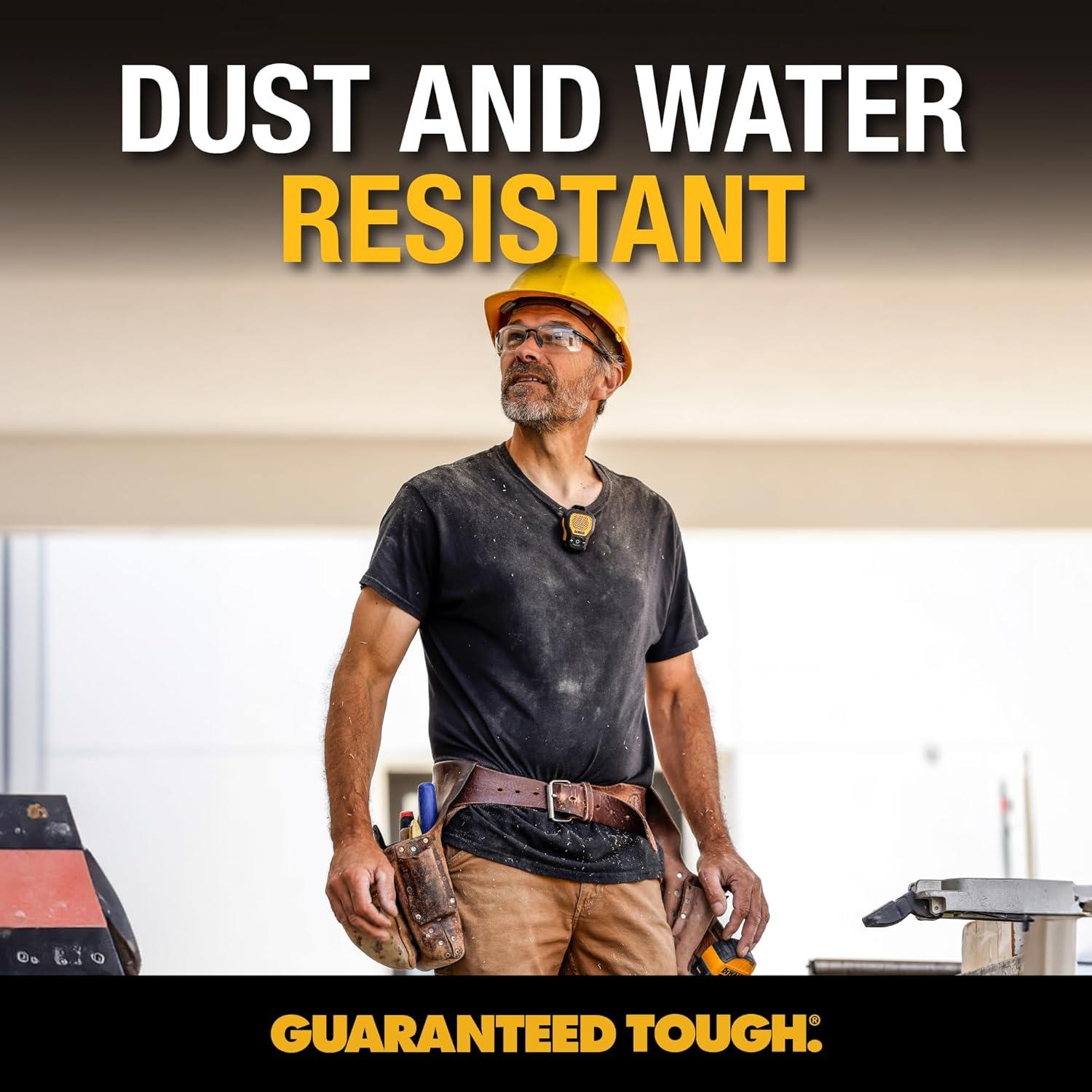 Altavoz Bluetooth DEWALT Amarillo Inalámbrico Resistente IP56