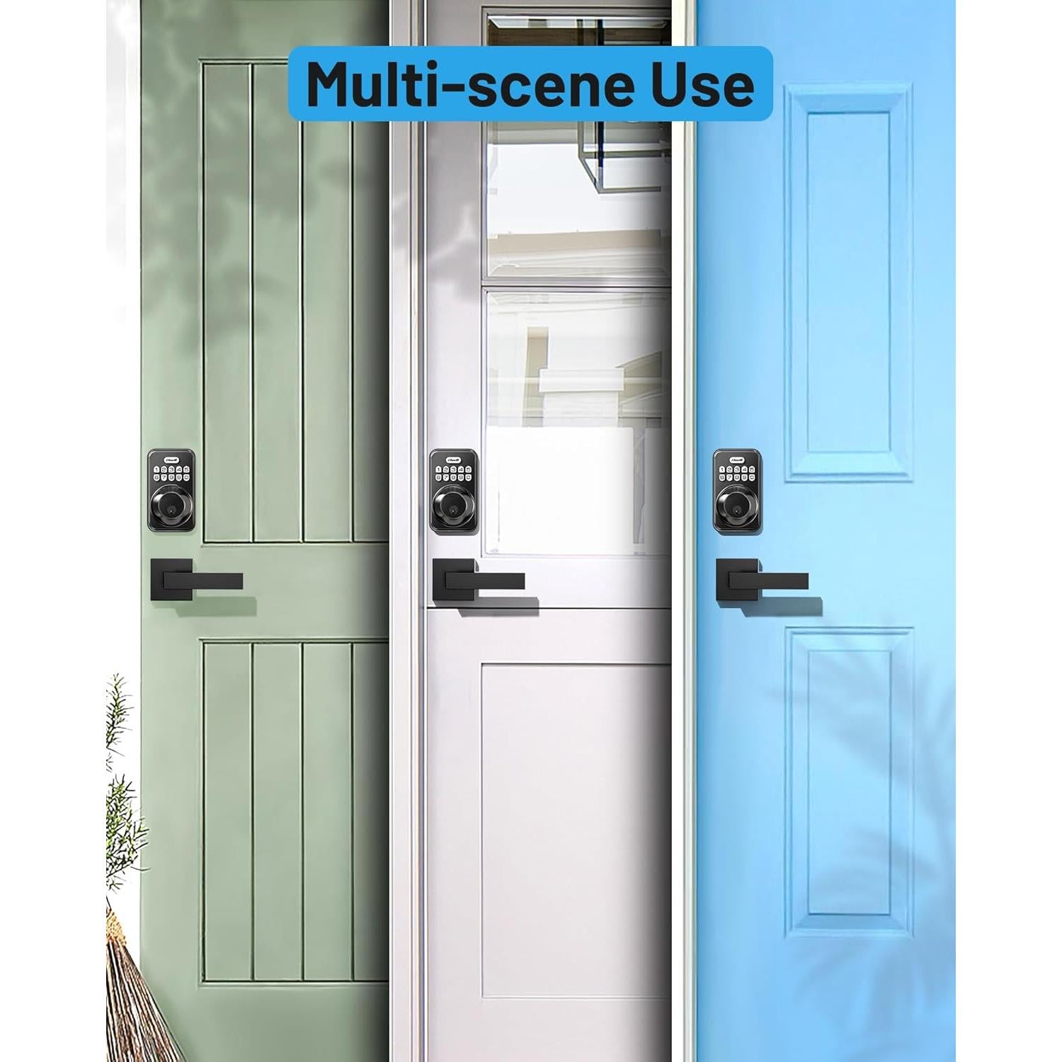 Cerradura Electrónica Zowill DK01-L con Teclado y Manijas