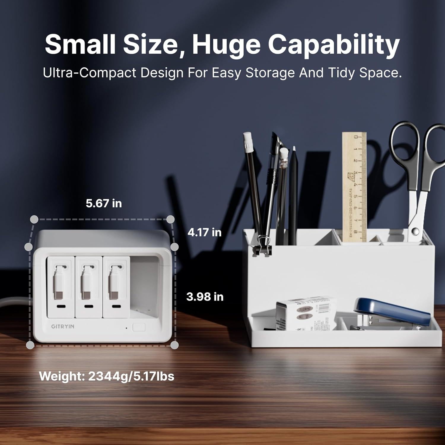 Estación de Carga 11 en 1 Gitryin con 3 Cargadores Type-C