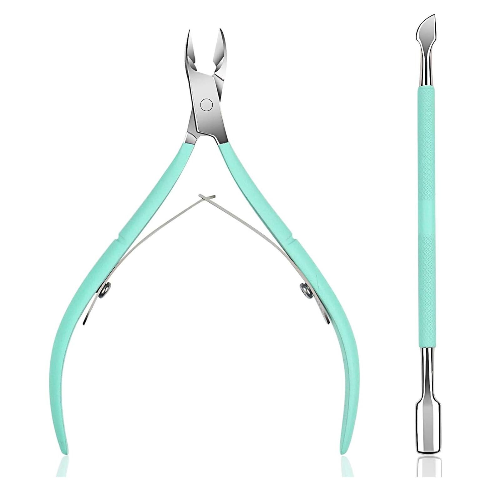 Cortador de Cutículas Ejiubas Acero Inoxidable Verde Profesional