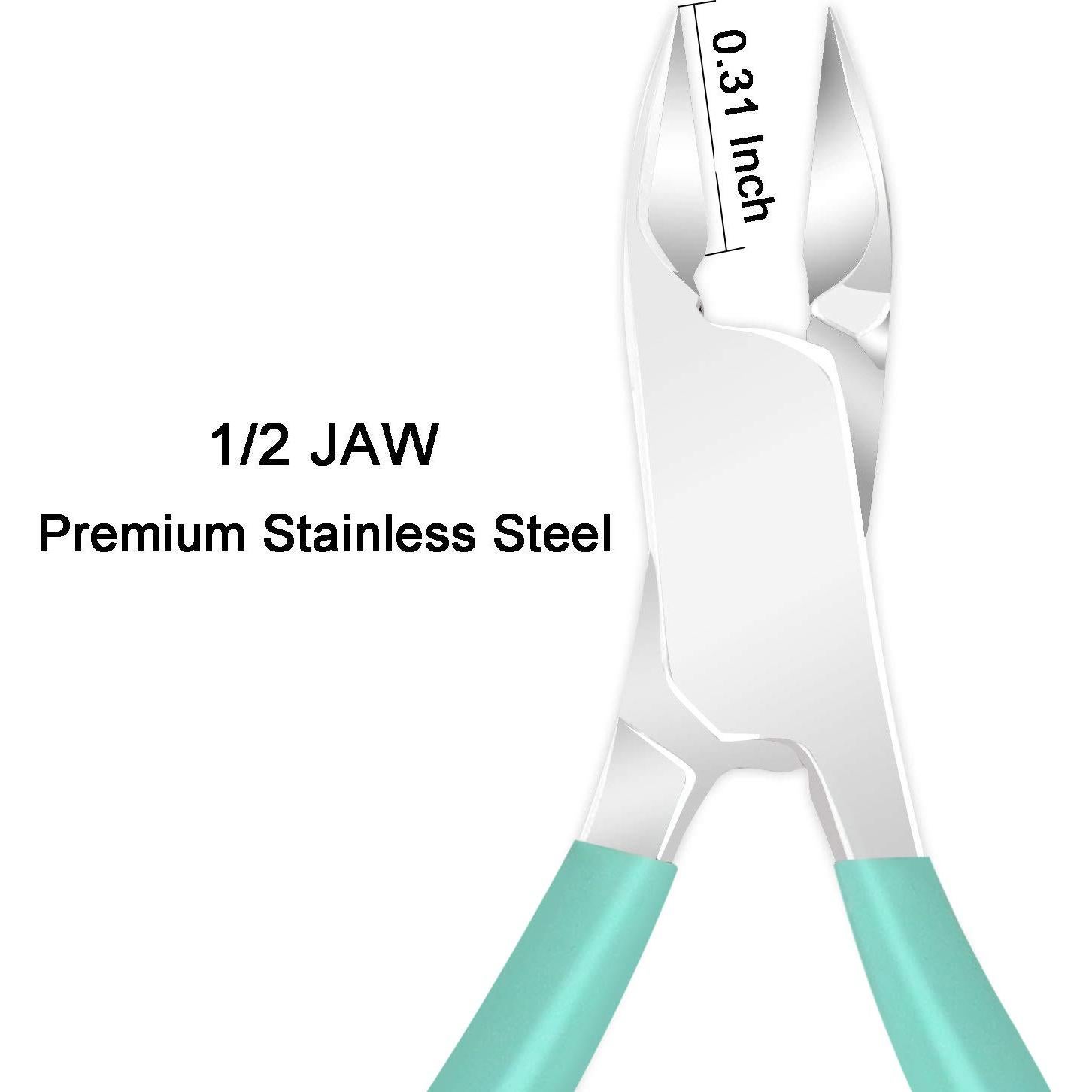 Cortador de Cutículas Ejiubas Acero Inoxidable Verde Profesional