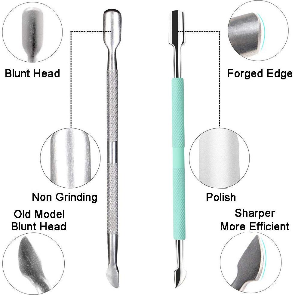 Cortador de Cutículas Ejiubas Acero Inoxidable Verde Profesional