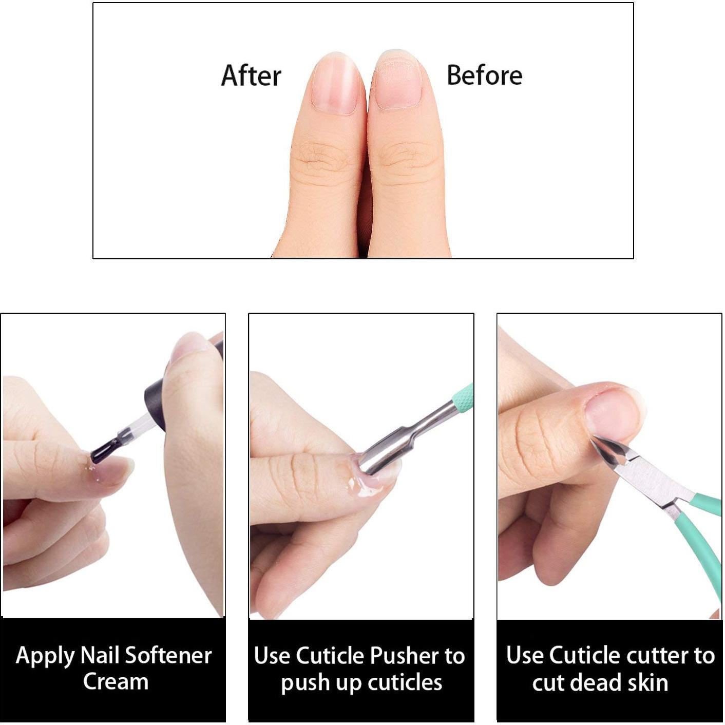 Cortador de Cutículas Ejiubas Acero Inoxidable Verde Profesional