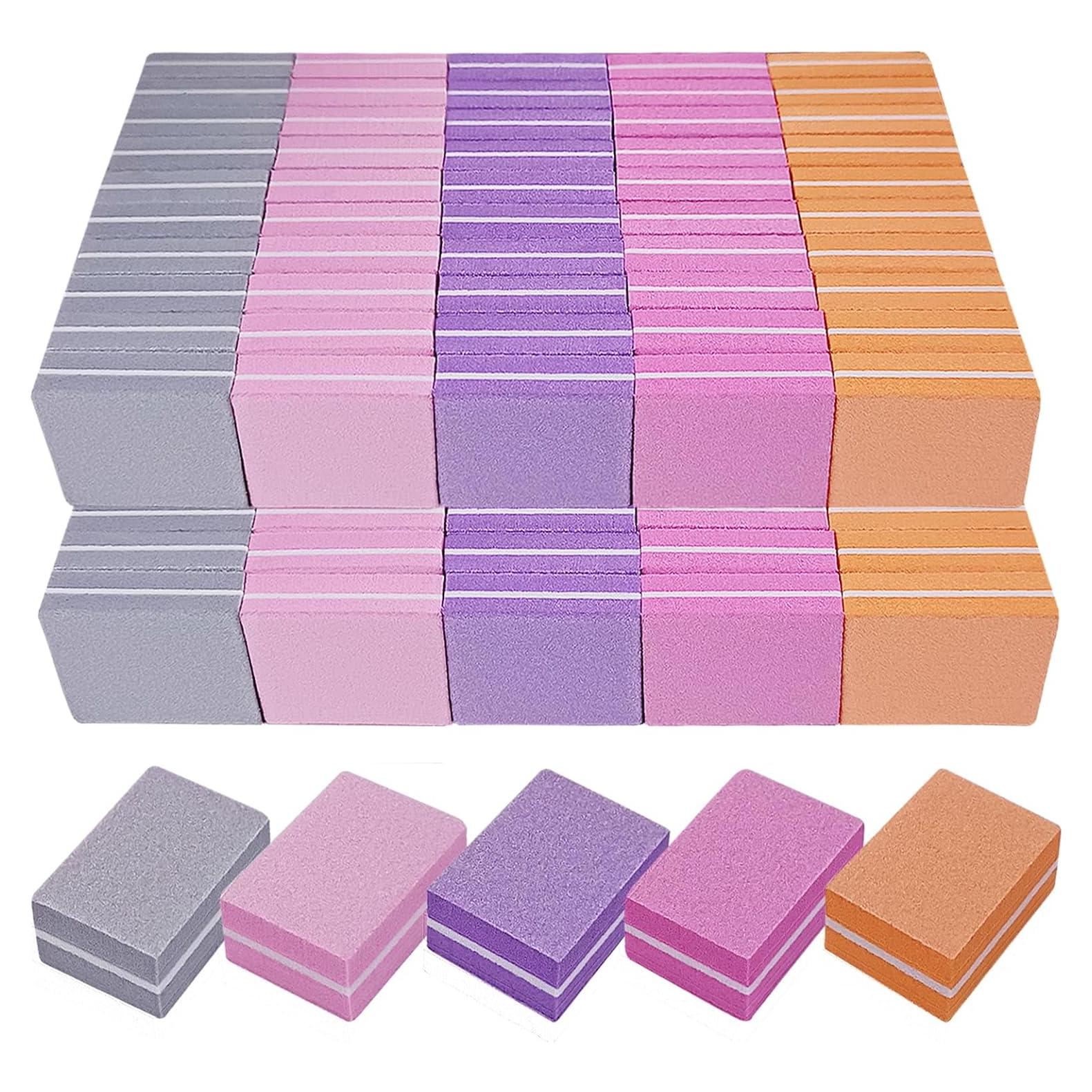 Bloques de Pulido de Uñas AhaTopia 100 Pcs 100/180 Granos