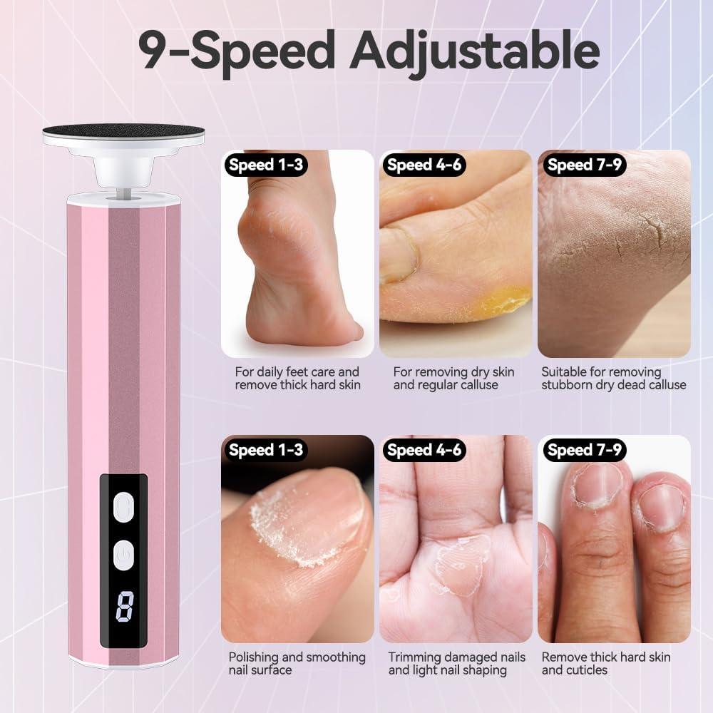 Removedor de Callos Eléctrico NUAKENE 9 Velocidades 345g