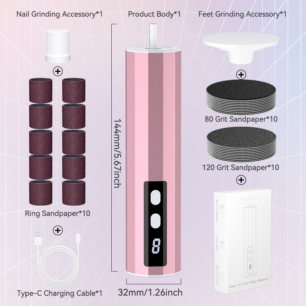Removedor de Callos Eléctrico NUAKENE 9 Velocidades 345g