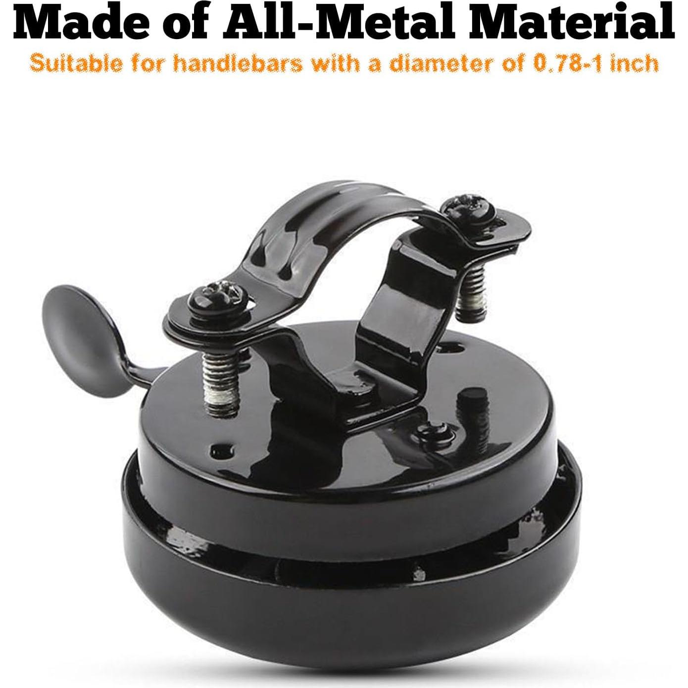 Timbres de Bicicleta Metálicos POSIKO - Sonido Fuerte, 2 Pzs