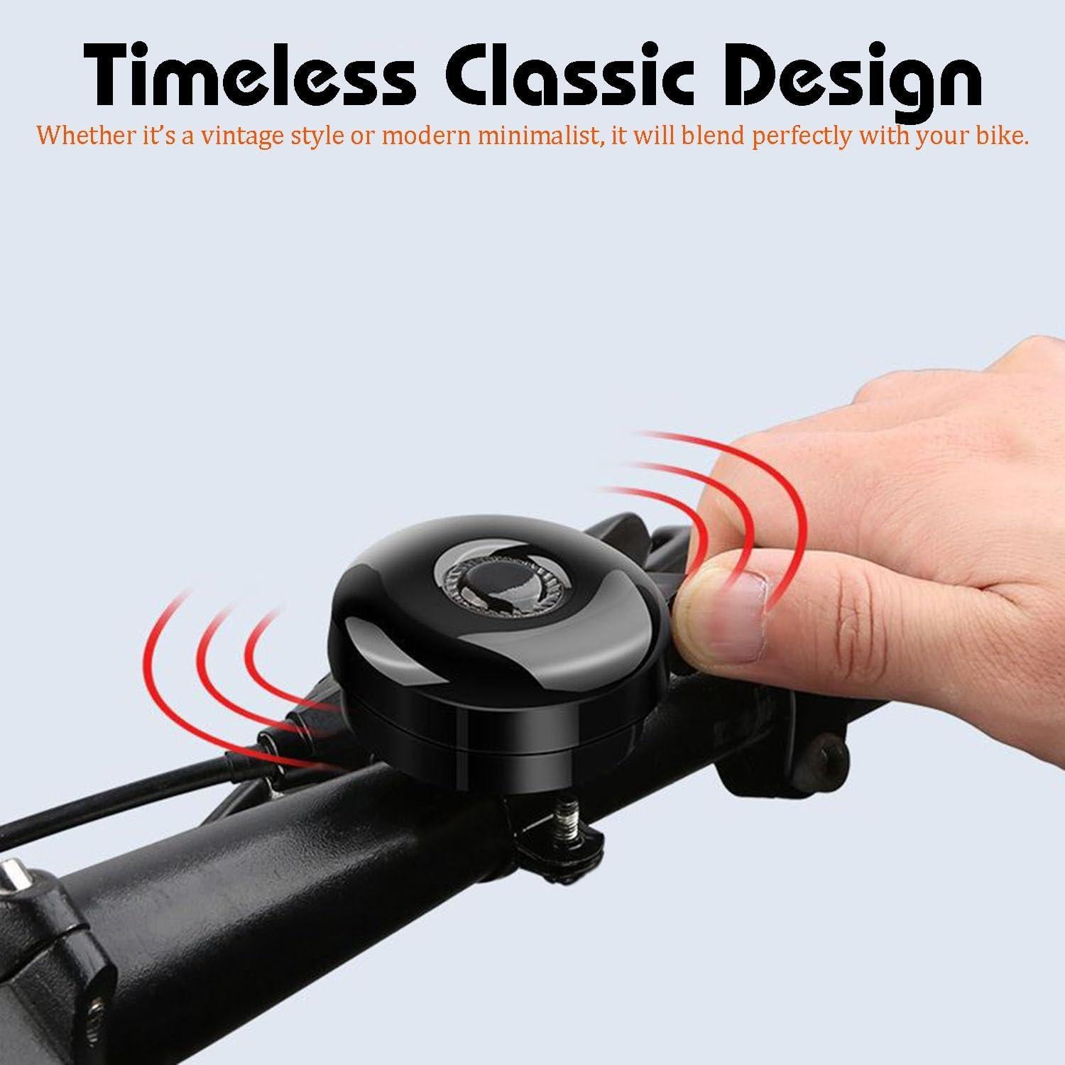 Timbres de Bicicleta Metálicos POSIKO - Sonido Fuerte, 2 Pzs