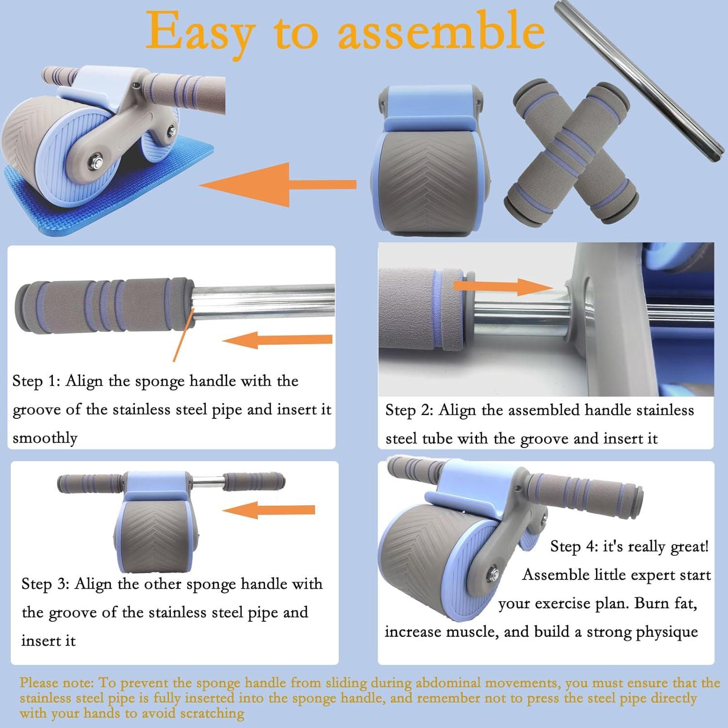 Rulador Abdominal Automático Xingjieyun con Soporte para Teléfono