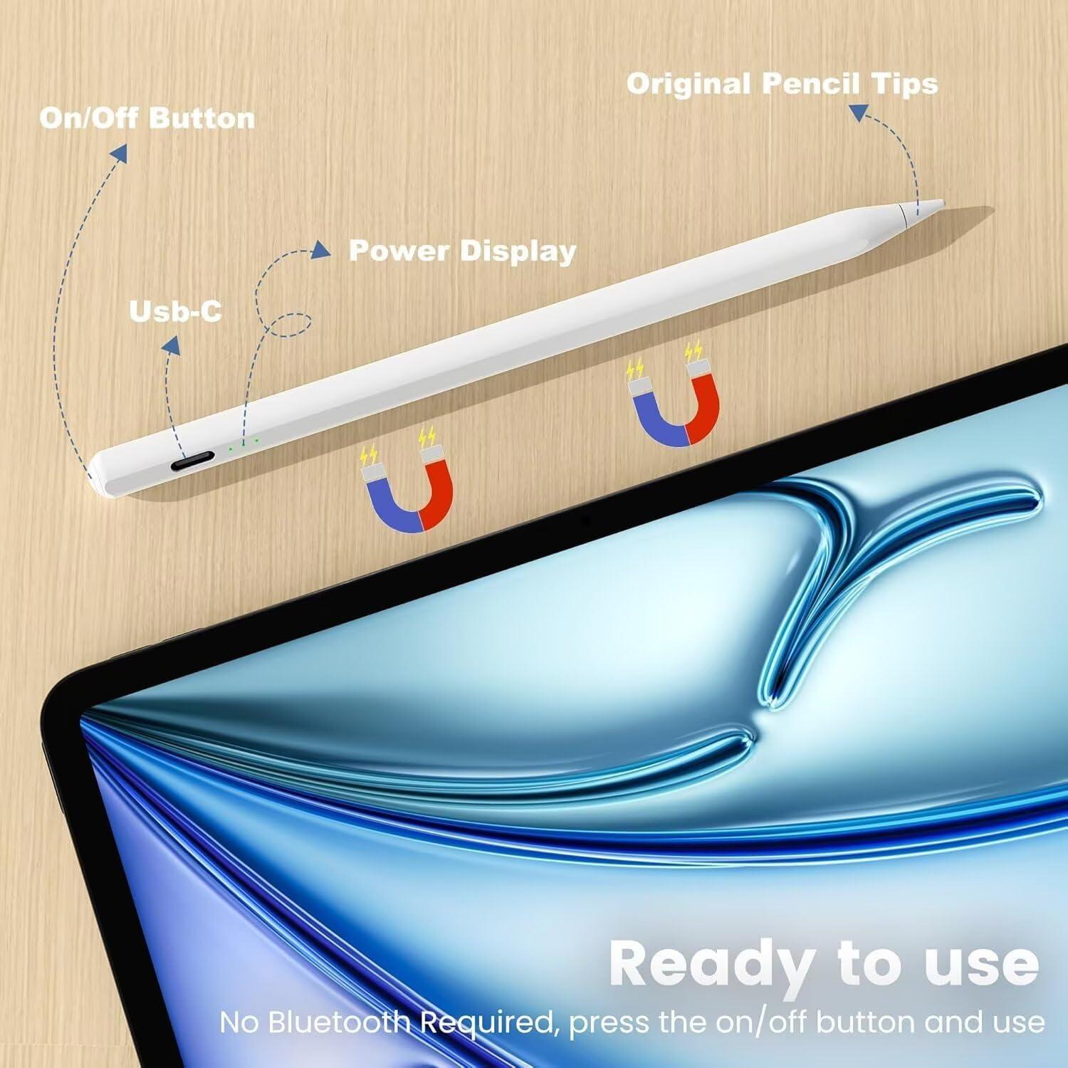 Lápiz Estilográfico Penlike para iPad A16 10ª Gen Carga Rápida