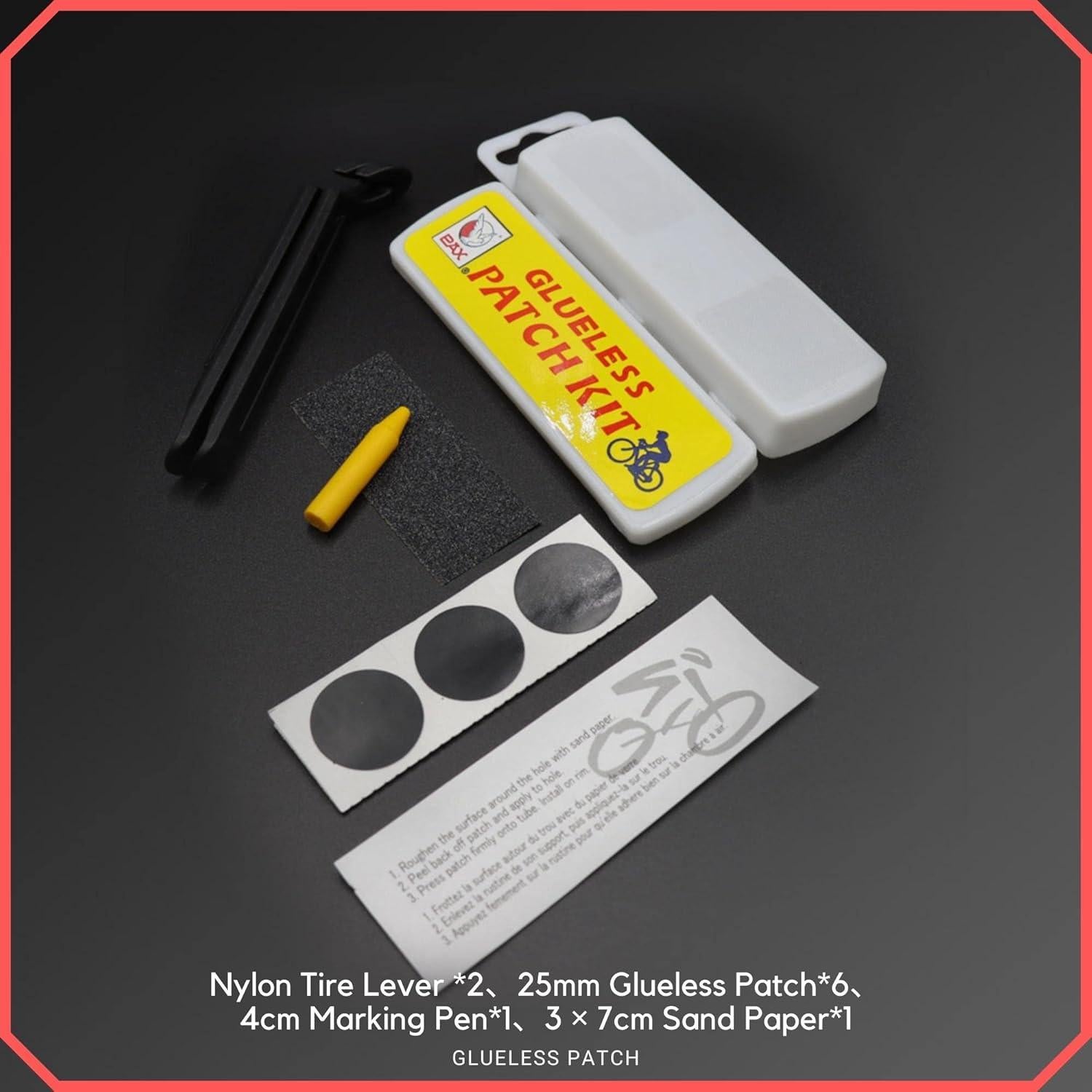 Kit de Parcheo de Neumáticos PAX 11 Piezas para Bicicleta