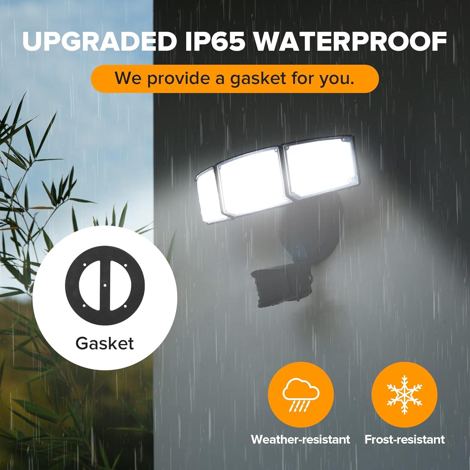 Luz de Seguridad LED LUTEC 72W con Sensor Movimiento IP65
