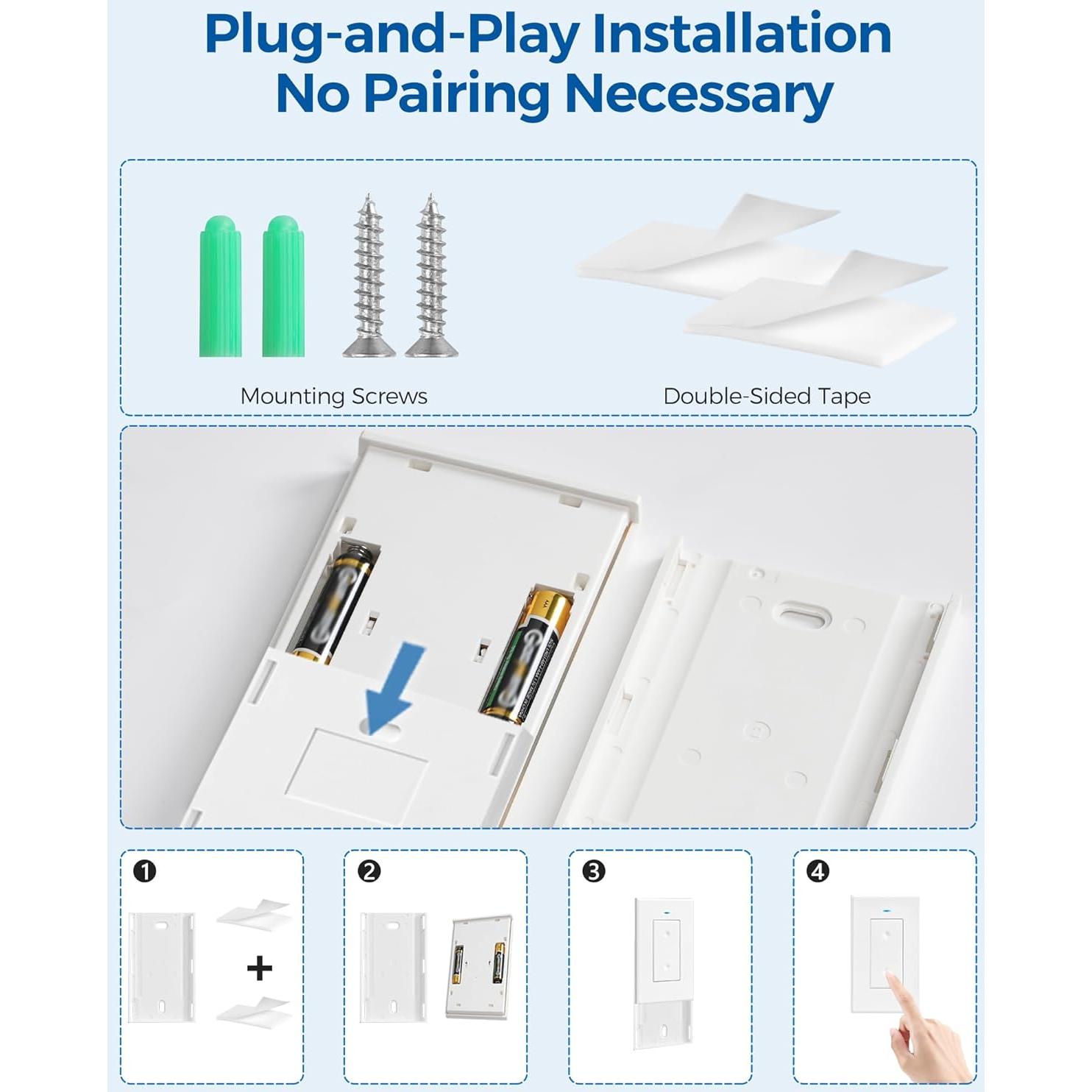 Toma de Corriente Inalámbrica WILAWELS con Control Remoto 30m