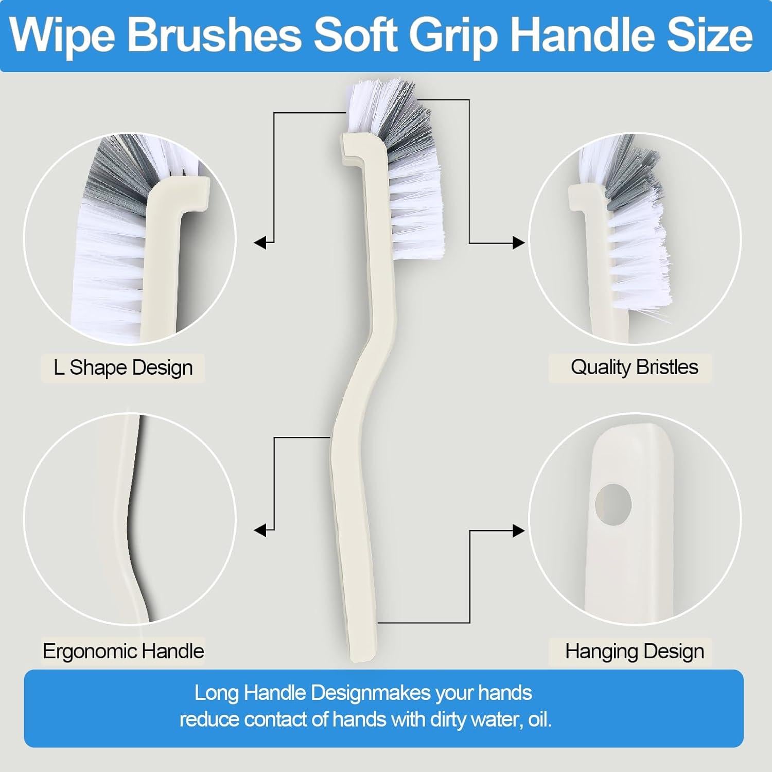 Juego de 6 Cepillos de Limpieza iFlyMars-2321 para Platos