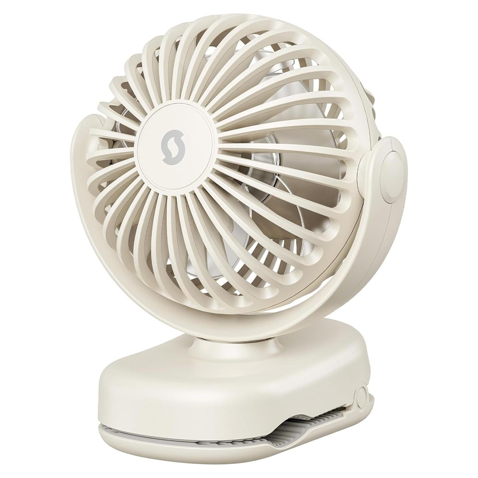 Ventilador Personal Recargable SWEETFULL S27 Beige 3 Velocidades