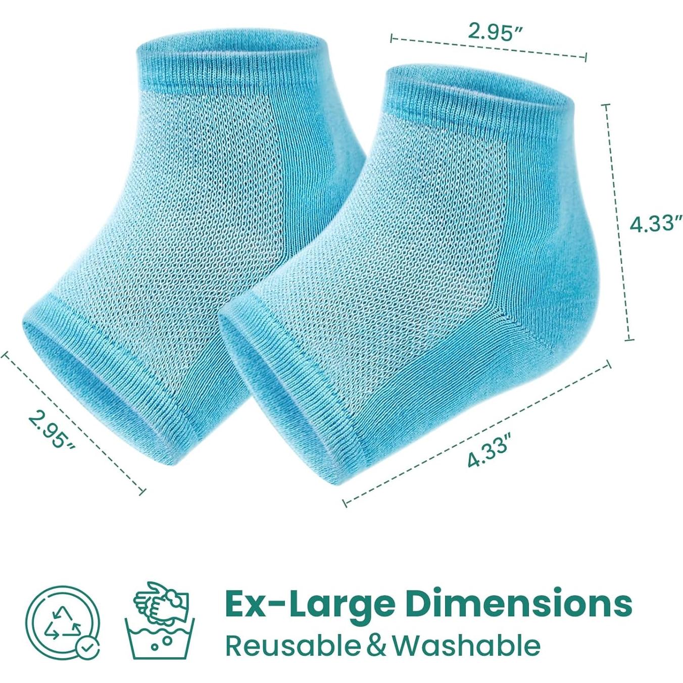 Calcetines Hidratantes Welnove - 2 Pares Aloe Vera - Extra Grande