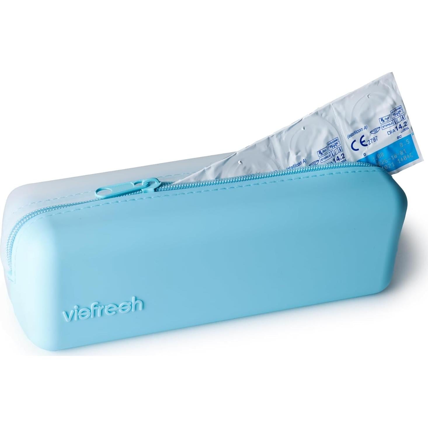Estuche Organizador para Lentes de Contacto Visfresh Azul - 30 Lentes