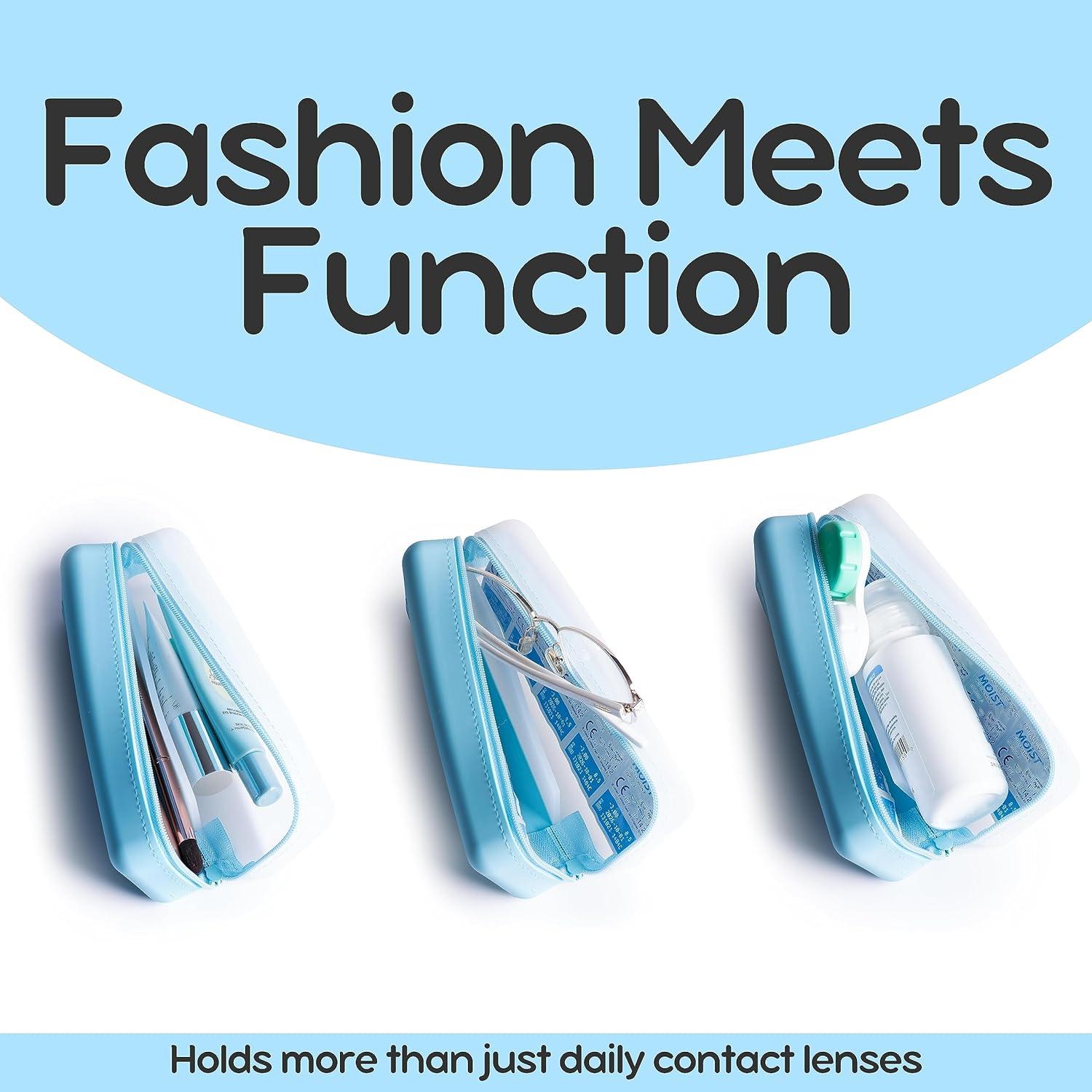 Estuche Organizador para Lentes de Contacto Visfresh Azul - 30 Lentes