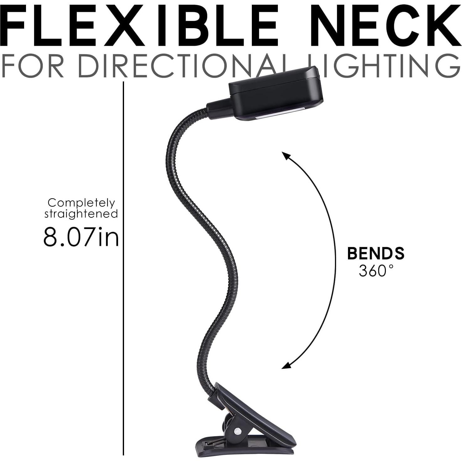 Lámparas de Libro Recargables KunHe - Paquete de 4 Unidades