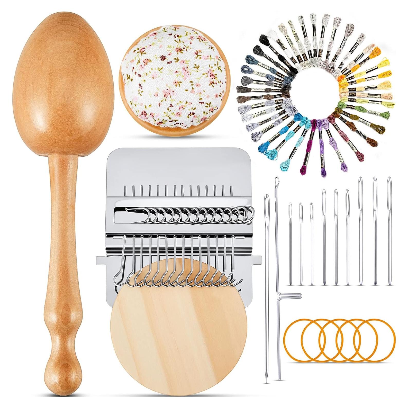 Kit de Remendar Calcetines Jexine con Huevo y Telar 50 Colores