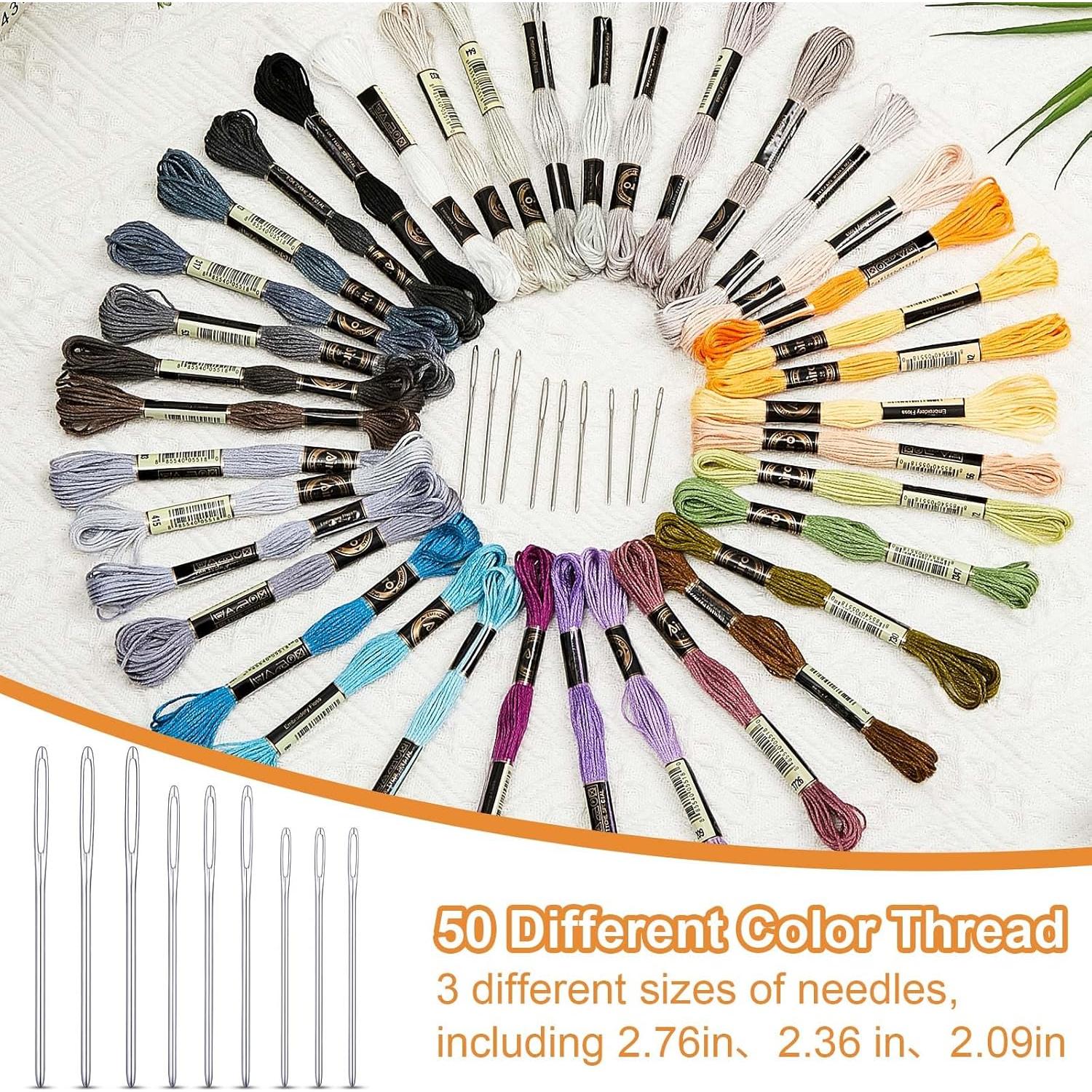 Kit de Remendar Calcetines Jexine con Huevo y Telar 50 Colores