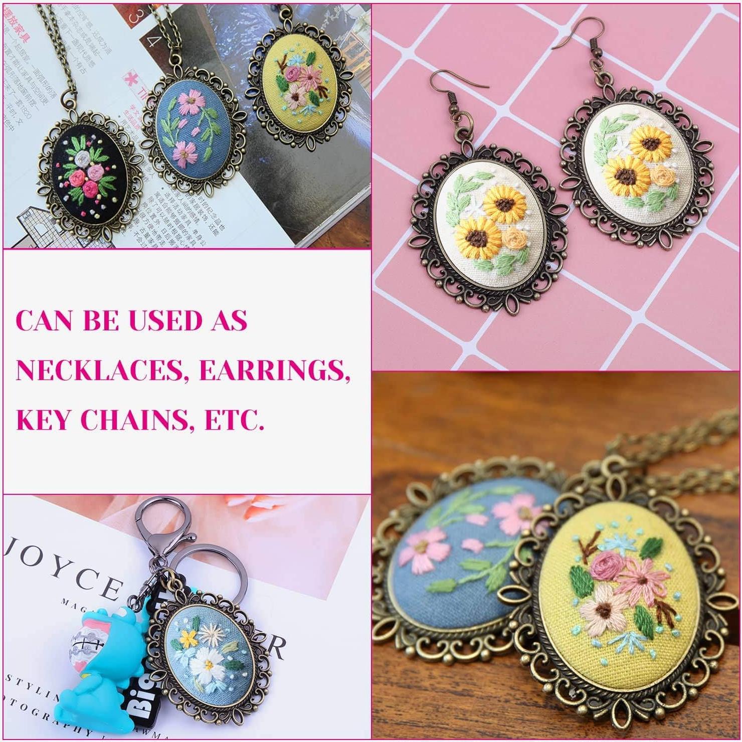 Kit de Bordado Shynek para Principiantes - Punto de Cruz Floral