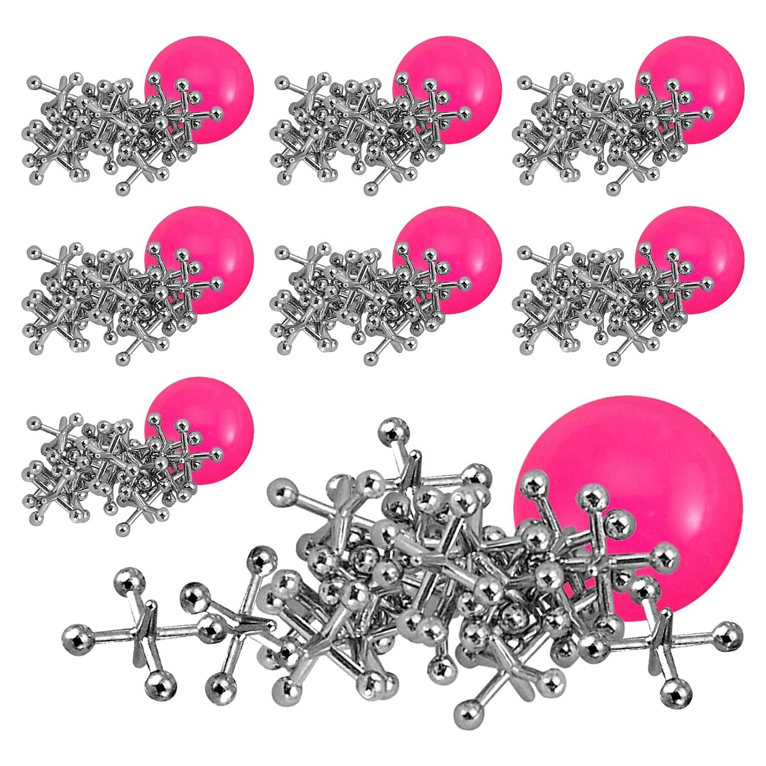 Juego de Jacks de Metal Playbees - 12 Sets para Niños