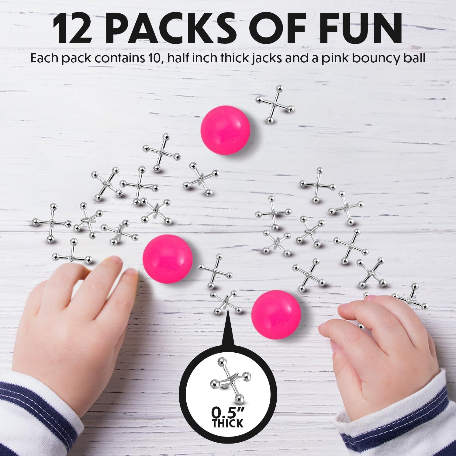 Juego de Jacks de Metal Playbees - 12 Sets para Niños