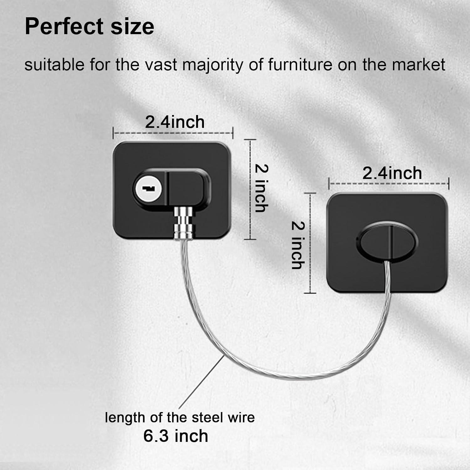 Cerraduras de Nevera KIZZHISI 2 Piezas Seguridad Infantil