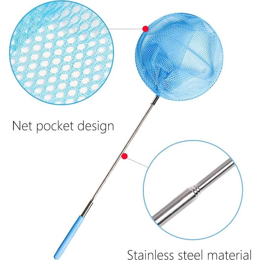 Redes de mariposa telescópicas Skrtuan para niños - 3 paquetes