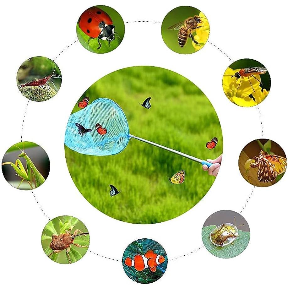 Redes de mariposa telescópicas Skrtuan para niños - 3 paquetes