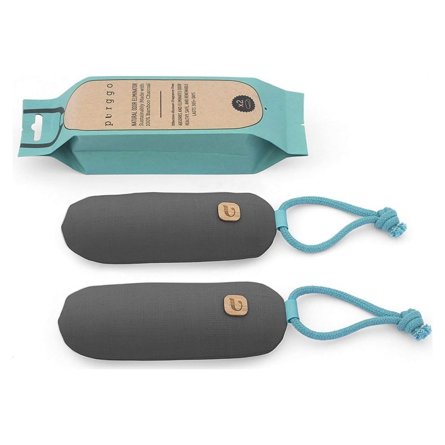 Desodorante Natural para Zapatos PURGGO - Carbón de Bambú - 2 Unidades