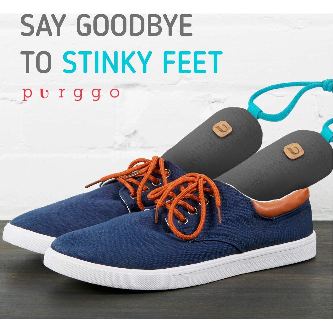 Desodorante Natural para Zapatos PURGGO - Carbón de Bambú - 2 Unidades