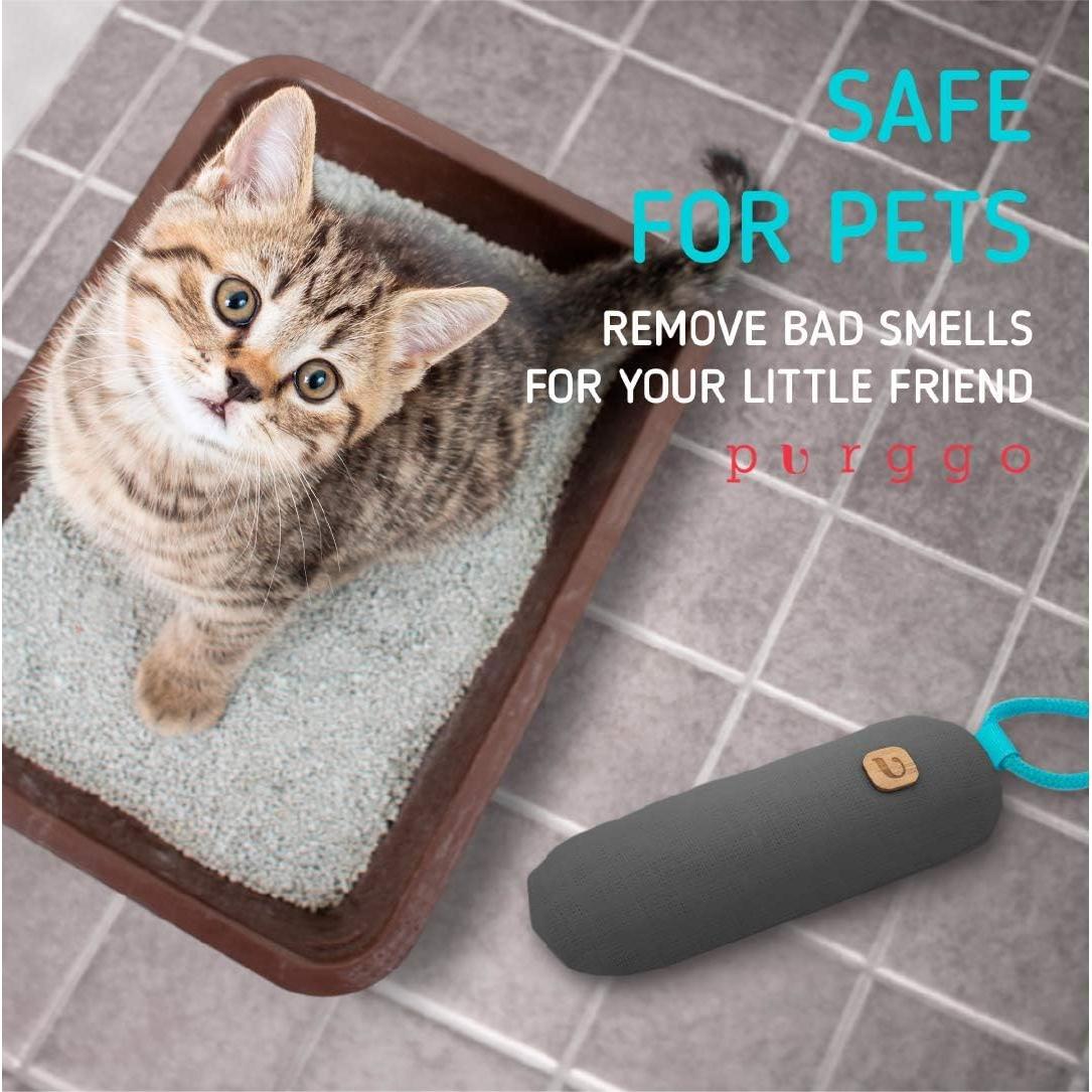 Desodorante Natural para Zapatos PURGGO - Carbón de Bambú - 2 Unidades