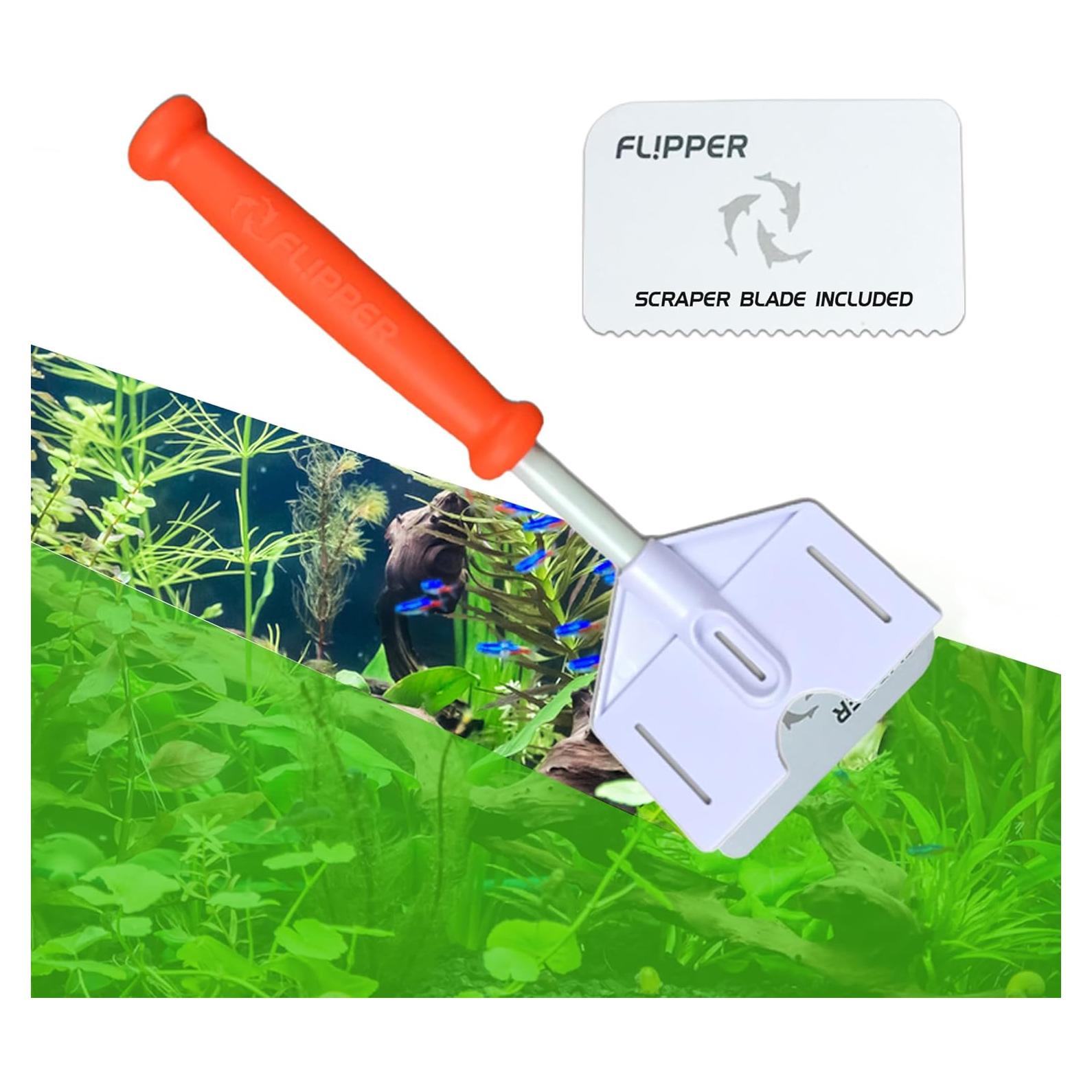 Raspador de Algas FL!PPER 25.4 cm para Acuarios de Vidrio y Acrílico