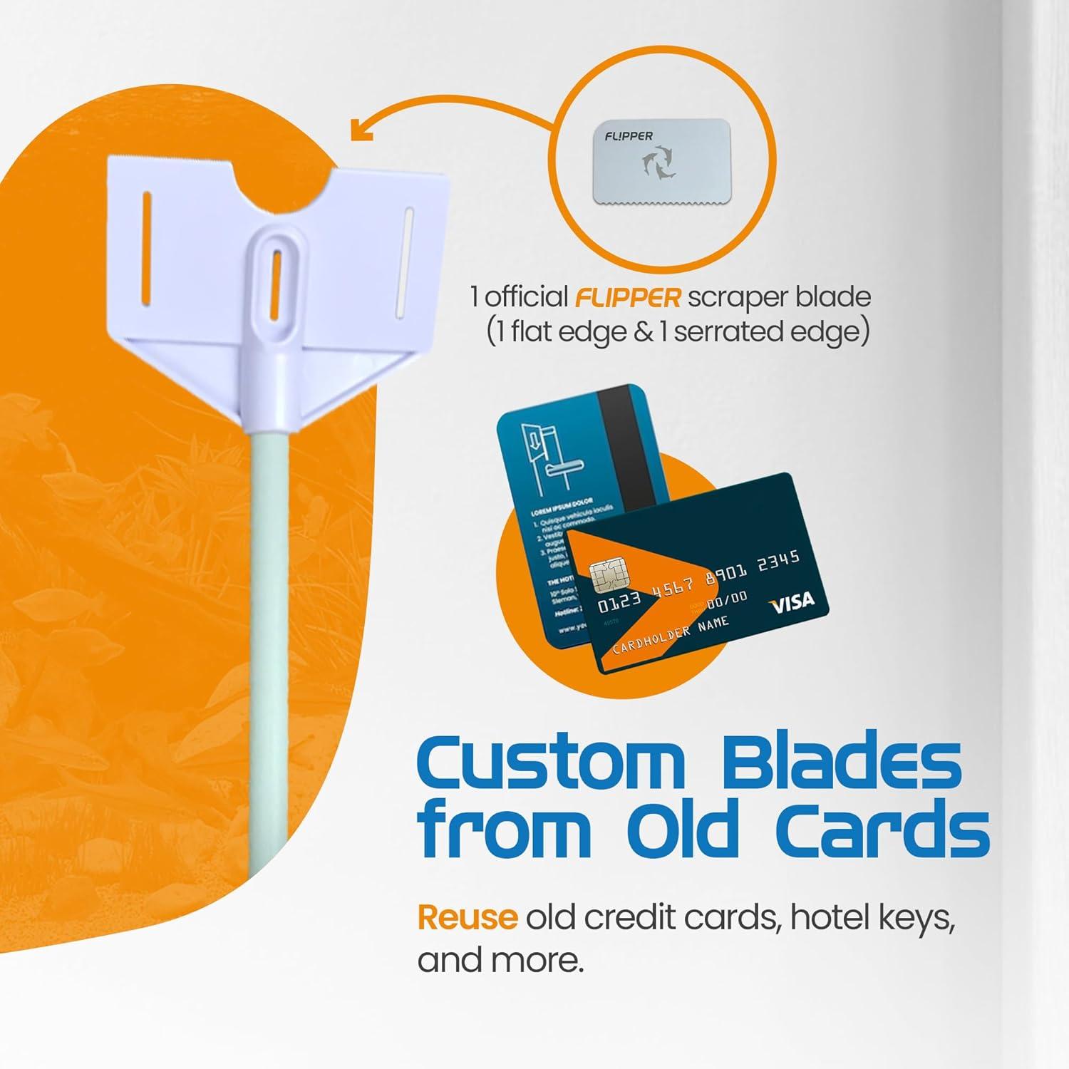 Raspador de Algas FL!PPER 25.4 cm para Acuarios de Vidrio y Acrílico