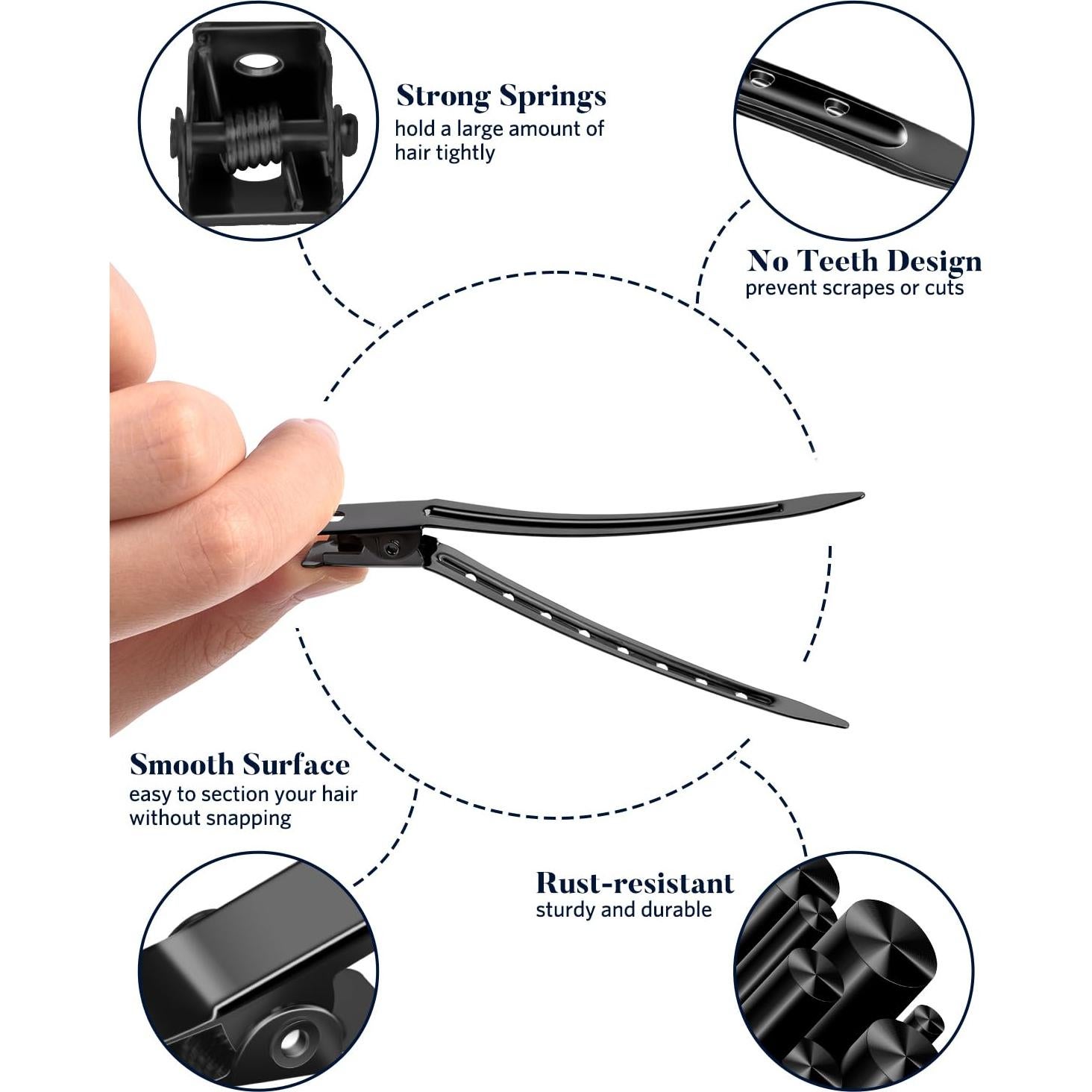 Juego de Accesorios para el Cabello 70pcs MORGLES Clips y Peines