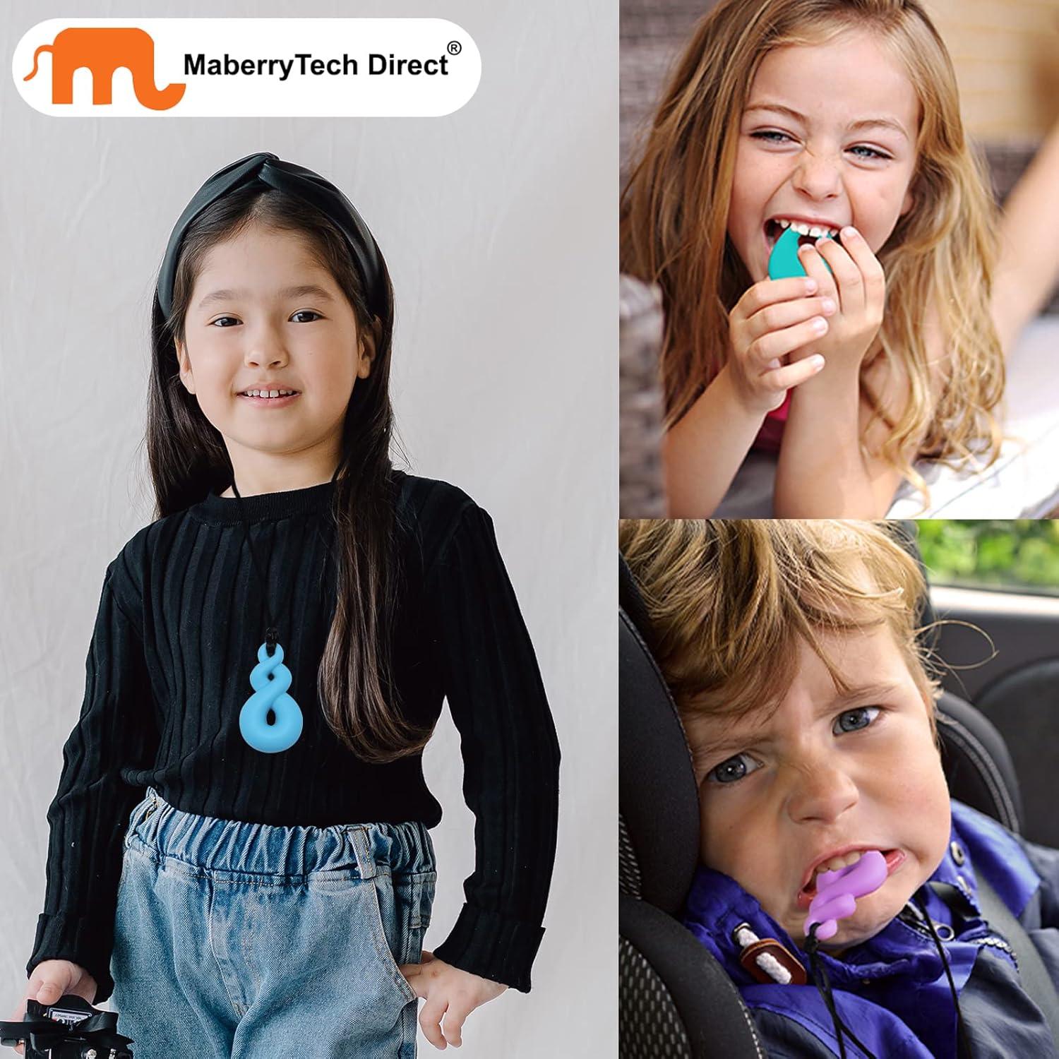 Collar Masticable Sensorial Maberry - Set de 4 Silicona BPA Free