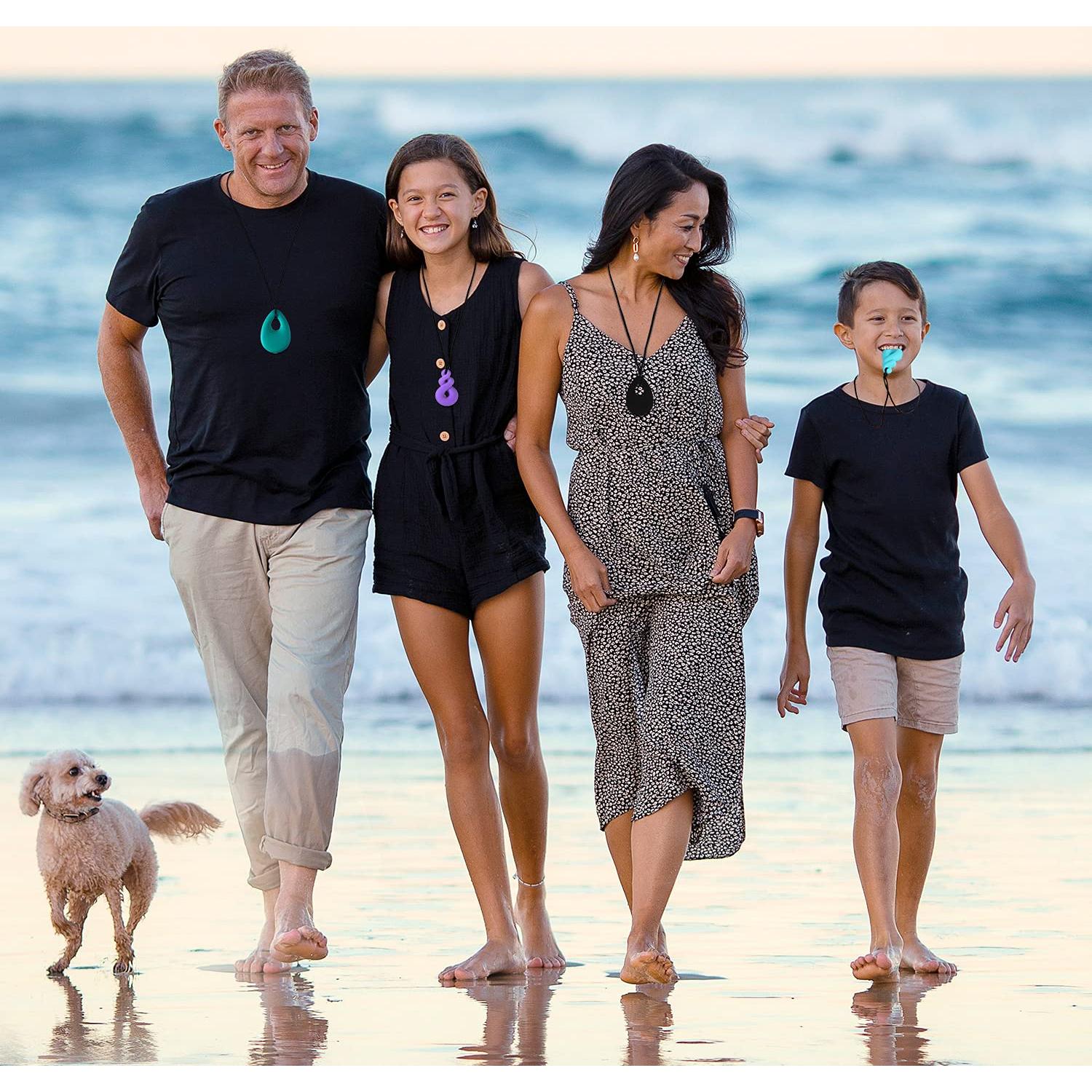 Collar Masticable Sensorial Maberry - Set de 4 Silicona BPA Free