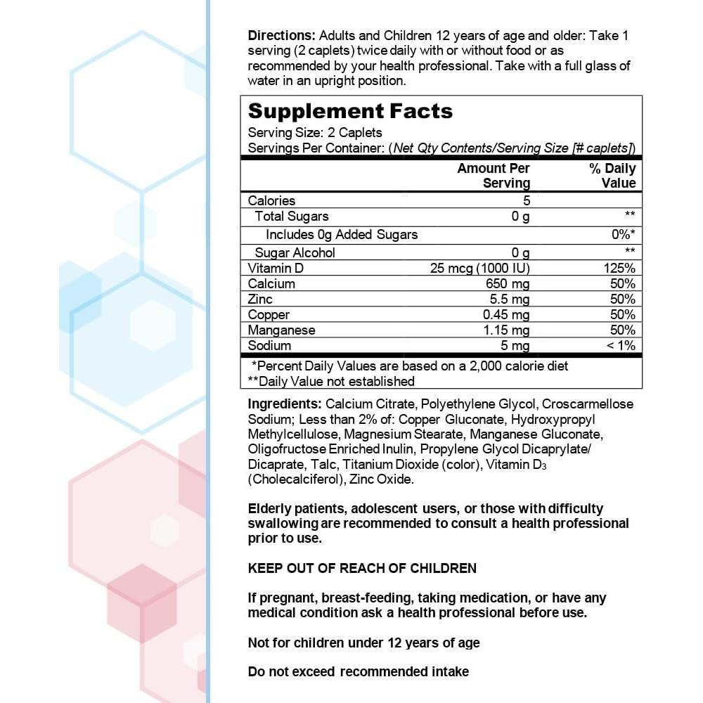 Citracal Maximum Plus 650 mg Calcio + 25 mcg Vitamina D3 180 tabletas