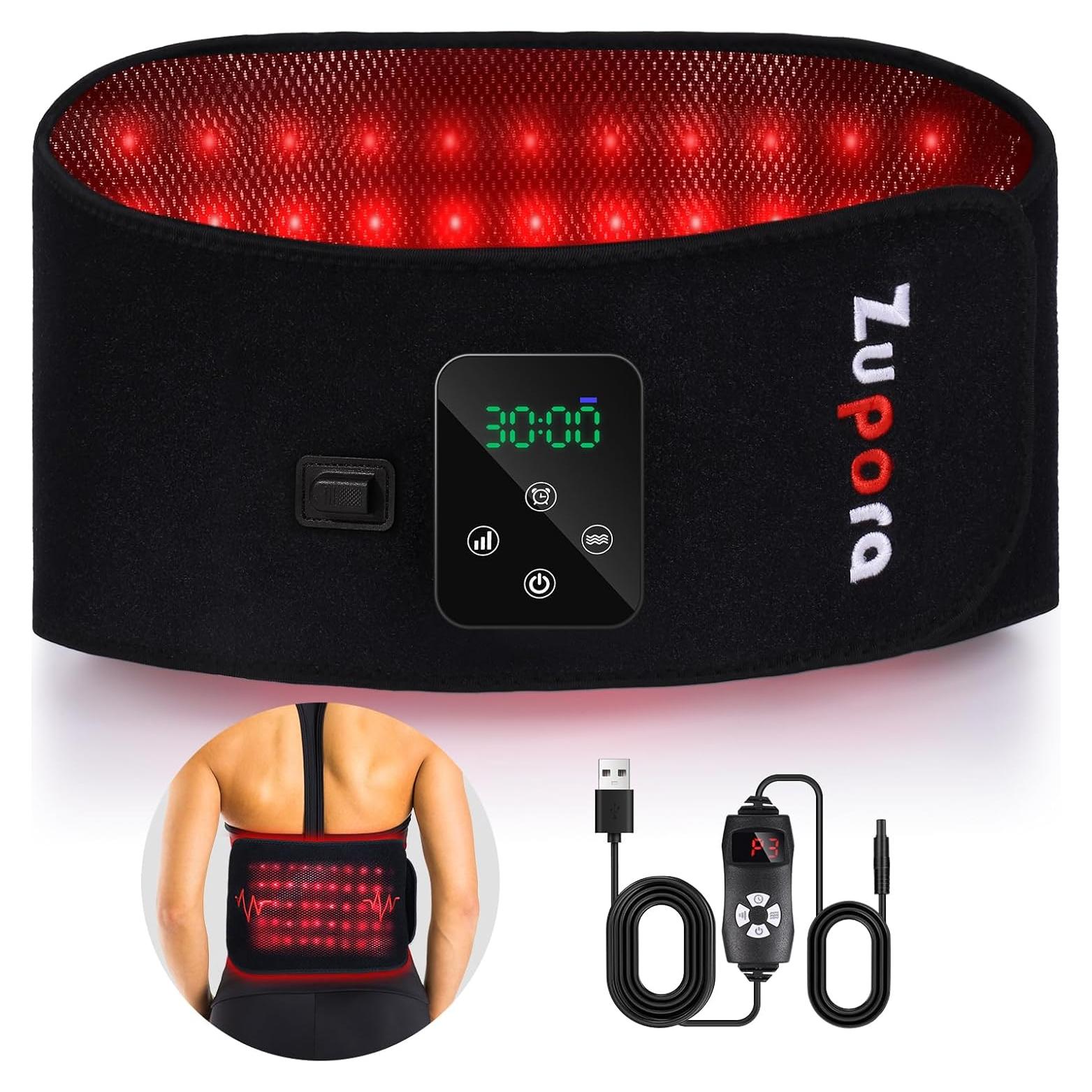 Cinturón Masajeador Inalámbrico Zupora Luz Roja 3 en 1
