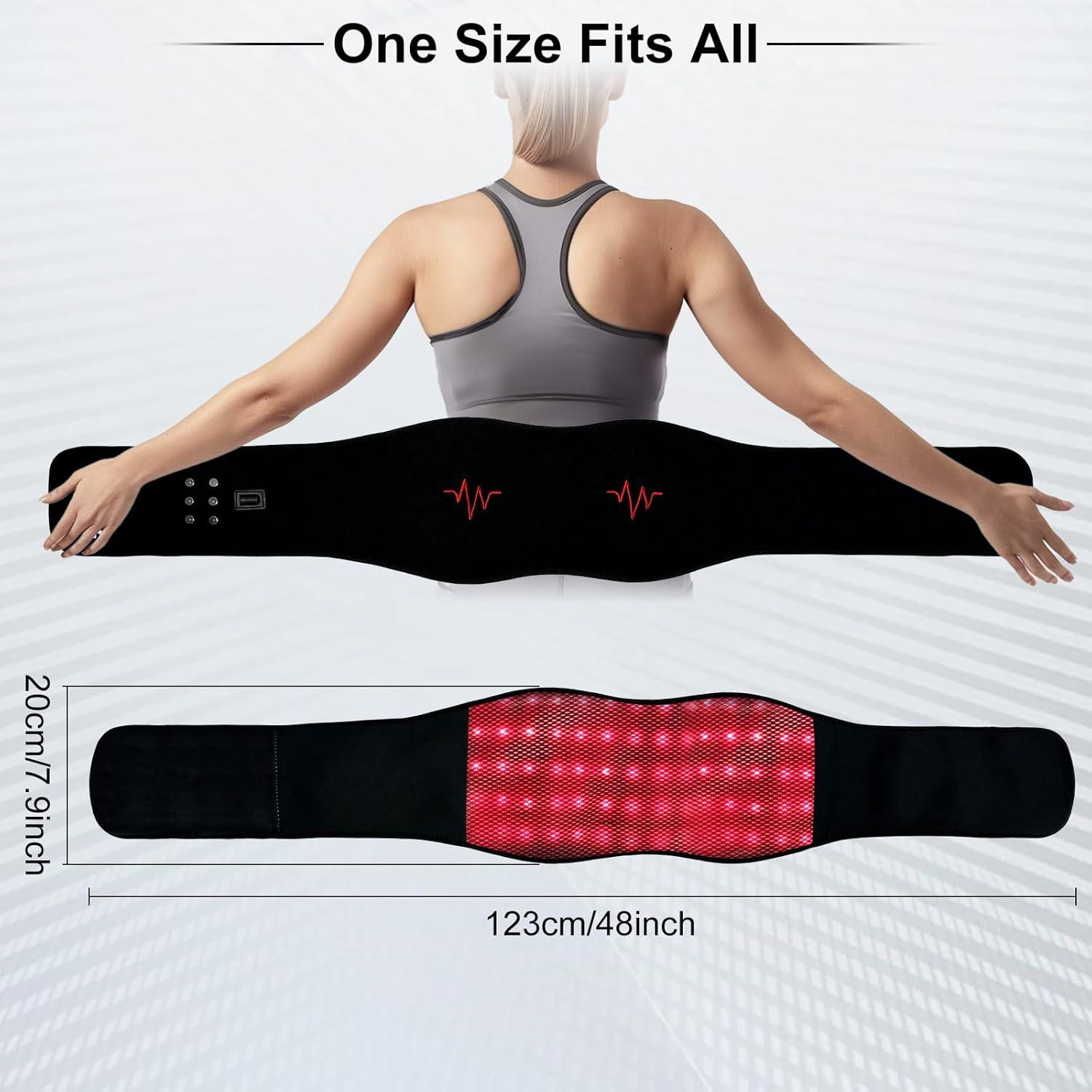 Cinturón Masajeador Inalámbrico Zupora Luz Roja 3 en 1