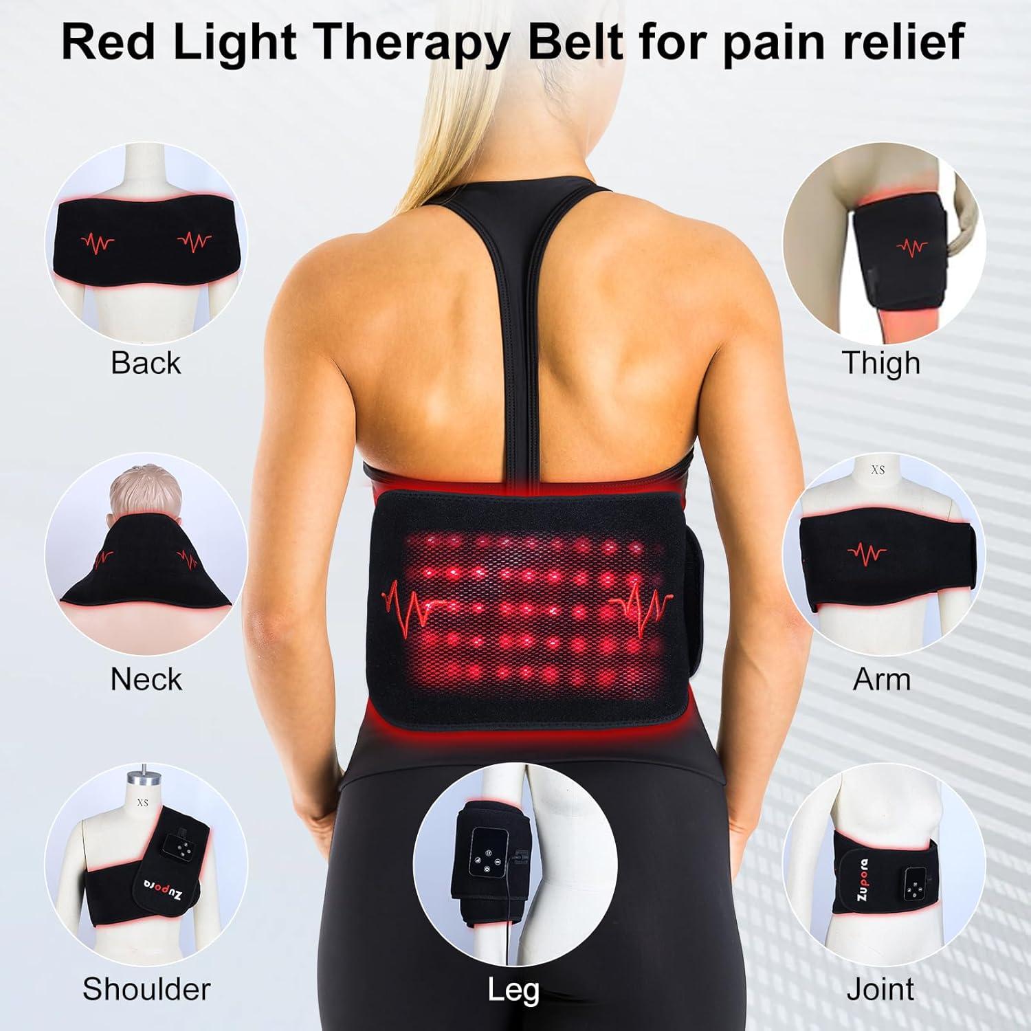 Cinturón Masajeador Inalámbrico Zupora Luz Roja 3 en 1