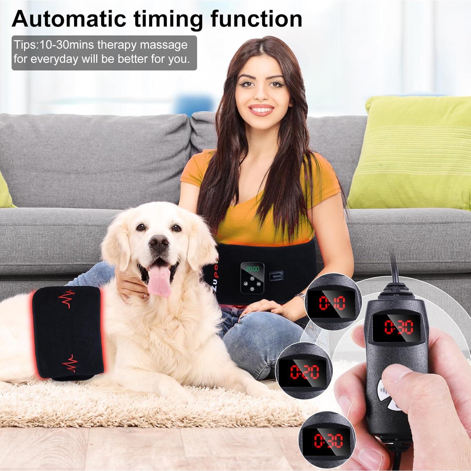 Cinturón Masajeador Inalámbrico Zupora Luz Roja 3 en 1