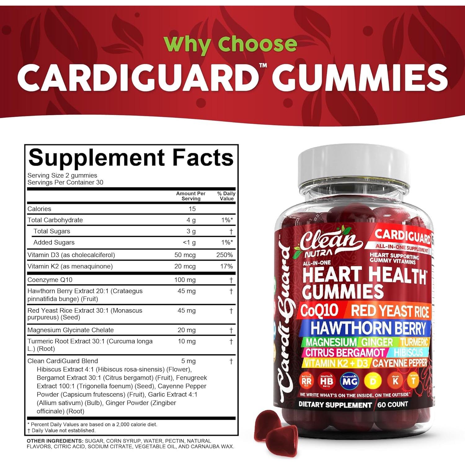 Gomitas Clean Nutraceuticals CoQ10 300mg con Vitamina K2+D3