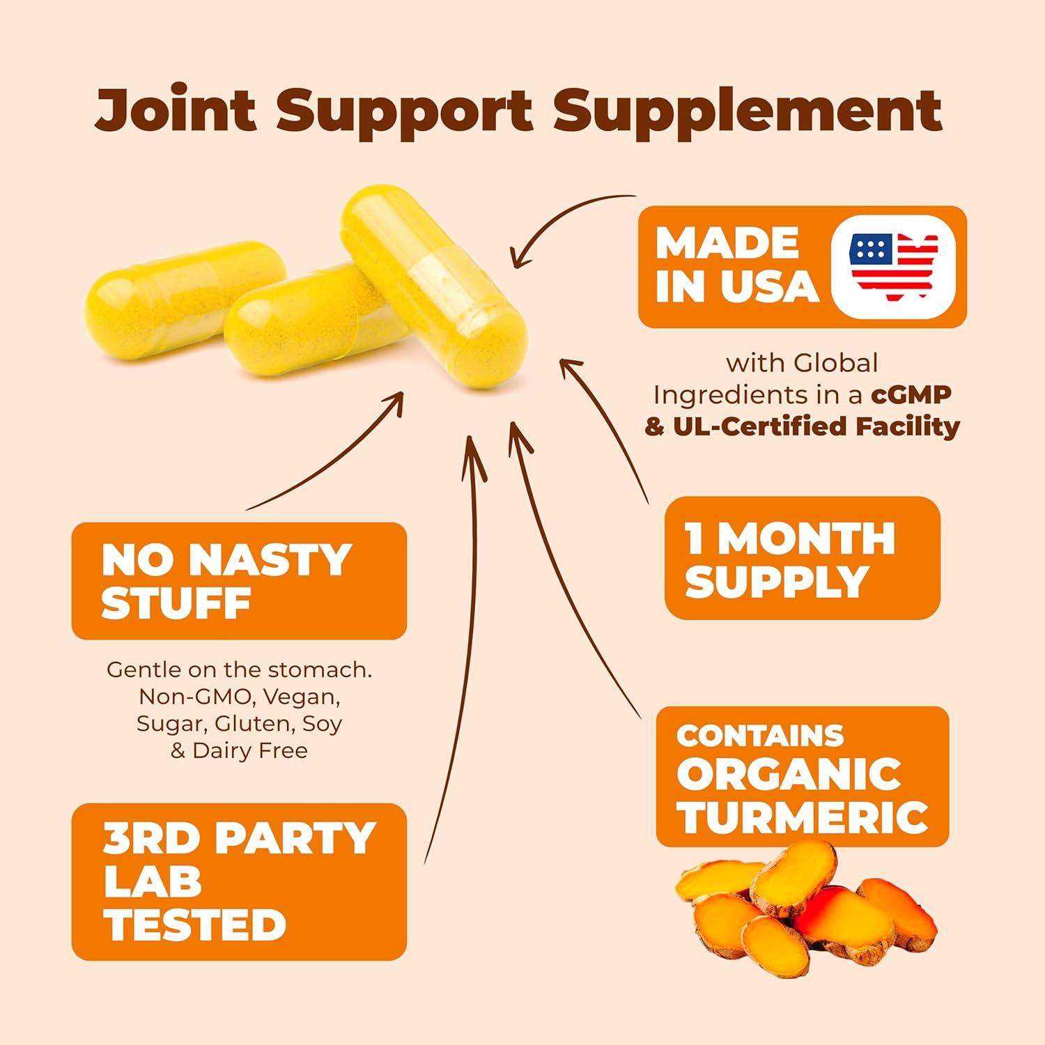 Suplemento de Quercetina 500mg con Cúrcuma y Bromelina - 60 Cápsulas