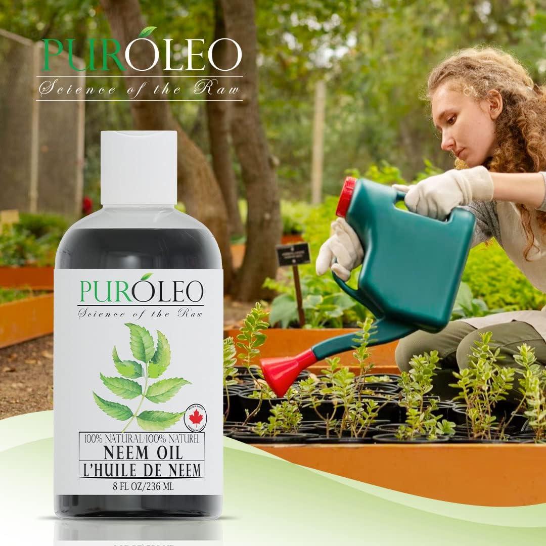 Aceite de Neem 100% Puro 236 ml Pureoyl para Piel y Belleza