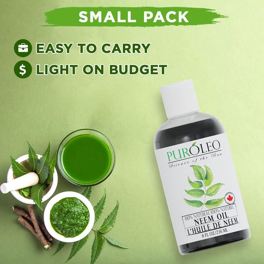 Aceite de Neem 100% Puro 236 ml Pureoyl para Piel y Belleza